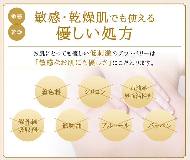 薬用アットベリーの無添加