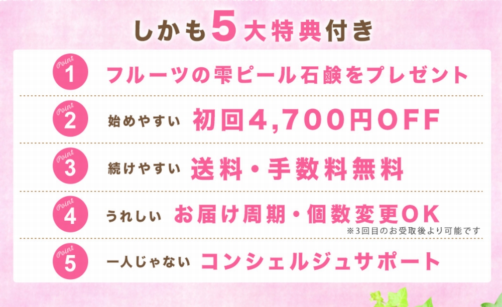 5大特典
